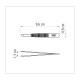 Pinza para Depilar Cejas Tramontina 25968 Diagonal Inox