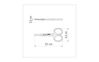 Tijera Cortauñas para Bebé Tramontina 25969 Inox. 3,5'' Tijera Cortauñas para Bebé Tramontina 25969 Inox. 3,5''