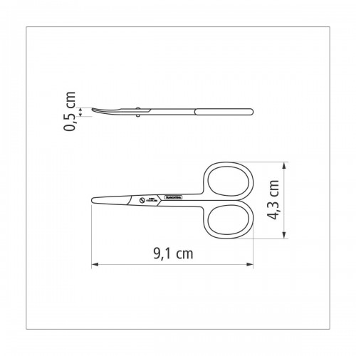 Tijera Cortauñas para Bebé Tramontina 25969 Inox. 3,5''