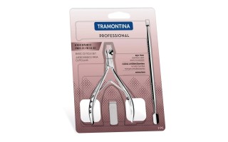 Alicate y Raspador de Cutículas Tramontina 25999 Inox. Alicate y Raspador de Cutículas Tramontina 25999 Inox.