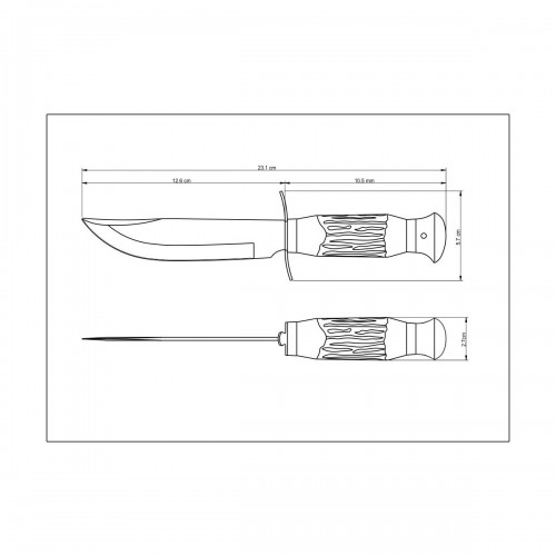 Cuchillo de Caza Tramontina Outdoor 26010 5" con Vaina