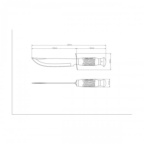 Cuchillo de Caza Tramontina Outdoor 26010 6" con Vaina