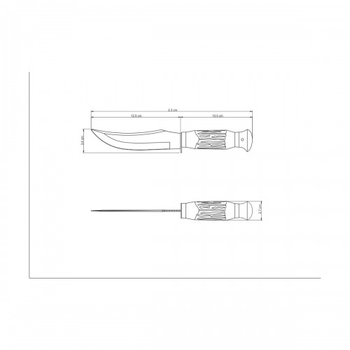 Cuchillo de Caza Tramontina Outdoor 26011 5" con Vaina