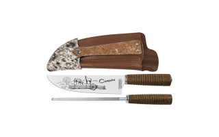 Cuchillo Gaucho Tramontina Campeira 8" + Chaira y Vaina Cuchillo Gaucho Tramontina Campeira 8" + Chaira y Vaina