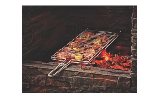 Parrilla p/ Asado Tramontina 26480 Acero Inox. 83x27cm