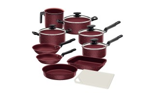 Juego de Ollas Tramontina Turquía 27899 10pzs Bordo Juego de Ollas Tramontina Turquía 27899 10pzs Bordo