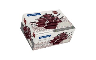 Juego de Ollas Tramontina Turquía 27899 10pzs Bordo Juego de Ollas Tramontina Turquía 27899 10pzs Bordo
