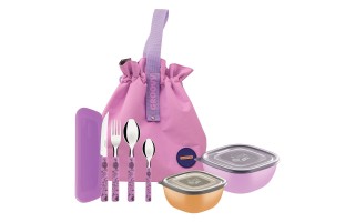 Envases, Bolso Térmico y Cubiertos Tramontina Groovy 8pzs Envases, Bolso Térmico y Cubiertos Tramontina Groovy 8pzs