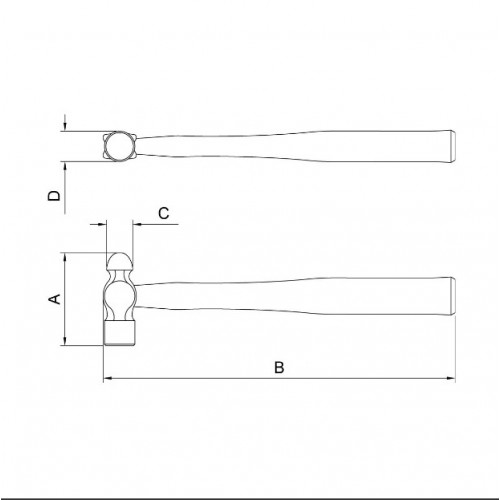 Martillo Bola Tramontina Pro 40400 1000g