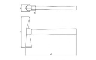 Martillo Albañil Tramontina Master 40458 500g