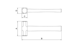 Mazo Tramontina Pro 40500 Octogonal 1000g
