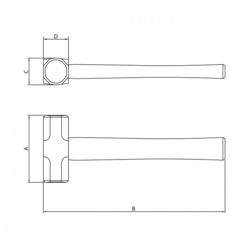 Mazo Tramontina Master 40508 Octogonal 1000g