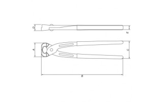 Tenaza Armador Medio Corte Tramontina Master 12" Tenaza Armador Medio Corte Tramontina Master 12"