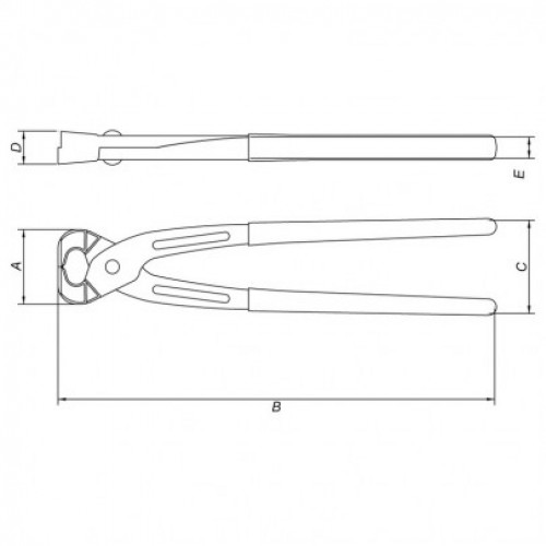 Tenaza Armador Medio Corte Tramontina Master 12"