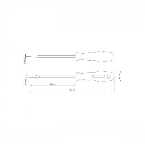 Destornillador Plano Tramontina Master 1/8x4"