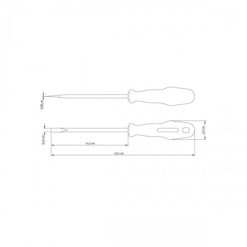 Destornillador Plano Tramontina Master 1/8x6