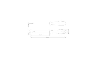 Destornillador Plano Tramontina Master 3/16x5" Destornillador Plano Tramontina Master 3/16x5"