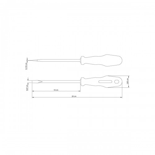 Destornillador Plano Tramontina Master 1/4x4"