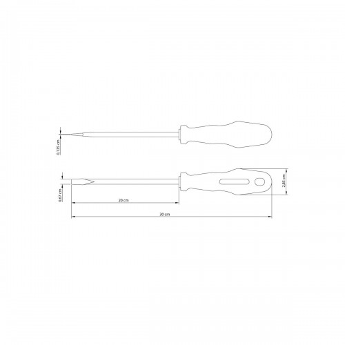 Destornillador Plano Tramontina Master 1/4x8"