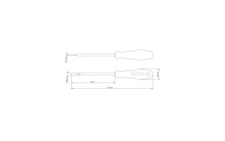 Destornillador Plano Tramontina Master 5/16x4" Destornillador Plano Tramontina Master 5/16x4"