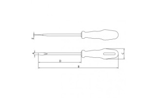 Destornillador Plano Tramontina Master 1/8x3" Destornillador Plano Tramontina Master 1/8x3"