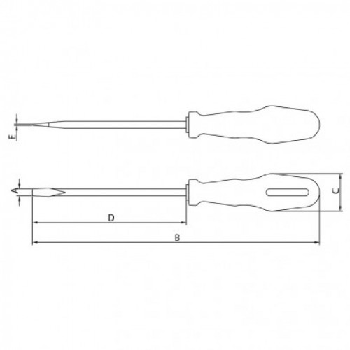 Destornillador Plano Tramontina Master 1/8x3"