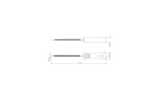 Lima Triangular Tramontina 41700 4'' 10cm con Mango Lima Triangular Tramontina 41700 4'' 10cm con Mango