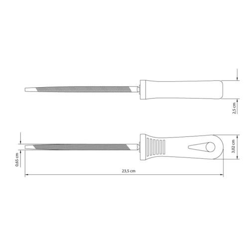 Lima Triangular Tramontina 41700 5'' 12cm con Mango