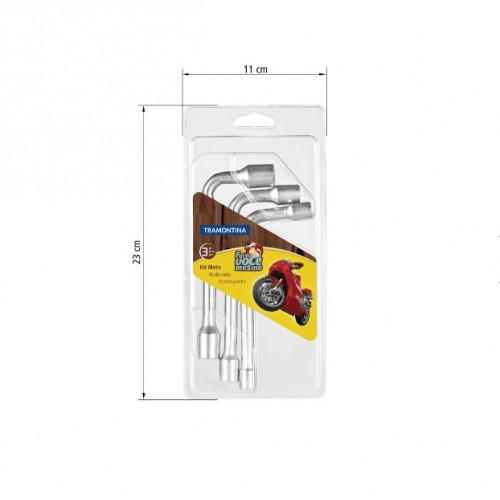 Llaves Pipa Tramontina 42808 Kit para Motocicleta 3pzs