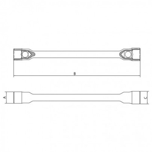 Llave p/ Rueda Tramontina Master 42810 24x27mm