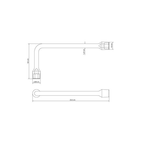 Llave Pipa Hex. Tramontina Master 42806 1/2"