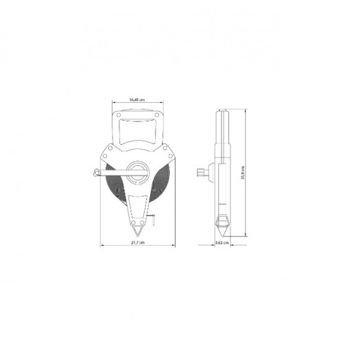 Cinta Metrica Tramontina Master 43154 Fibra Vidrio 50m