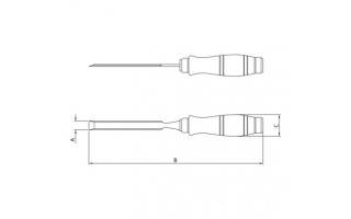 Formon Tramontina Master mango madera 3/4"