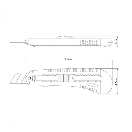 Cutter Tramontina DIY 43390 Basic 18mm 6" Azul