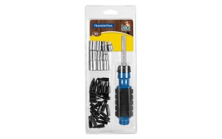 Llaves Tubo y Puntas Bits Tramontina DIY 43408 36pzs Llaves Tubo y Puntas Bits Tramontina DIY 43408 36pzs