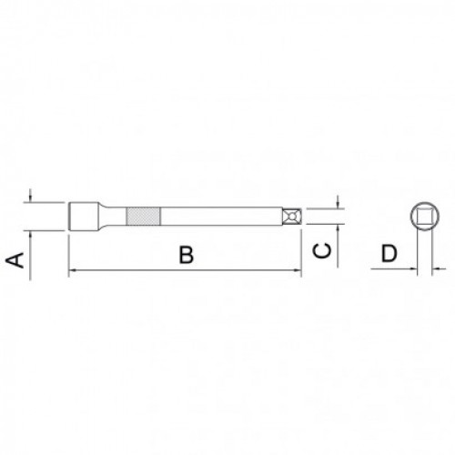 Extensión Tramontina Master 43607 enc.1/2" 10"