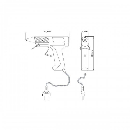 Pistola Eléctrica Aplicadora de Silicona Tramontina 12W