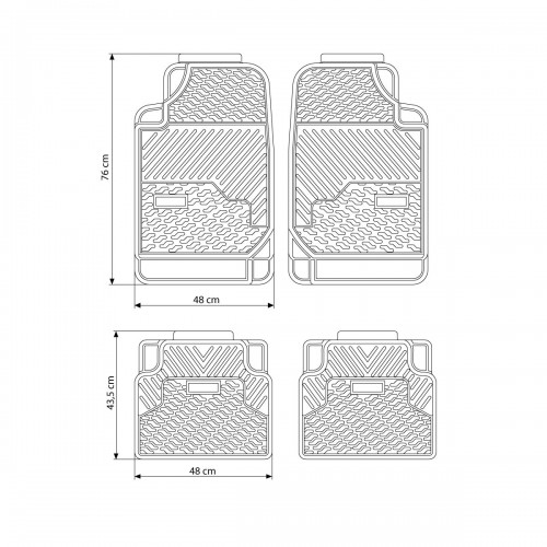 Alfombras para Automovil Tramontina 43786 Goma 4pzs