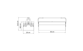 Caja de Herramientas Tramontina Master 43800 3 comp.