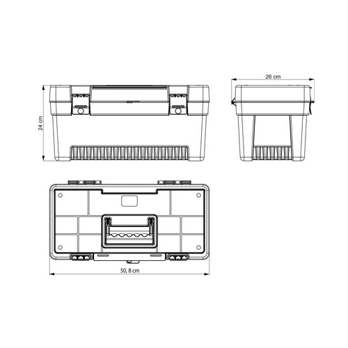 Caja de Herramientas Tramontina Master 43802 20"