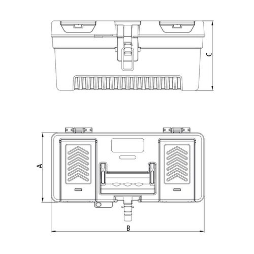 Caja de Herramientas Tramontina Master 43803 Plastico 13"