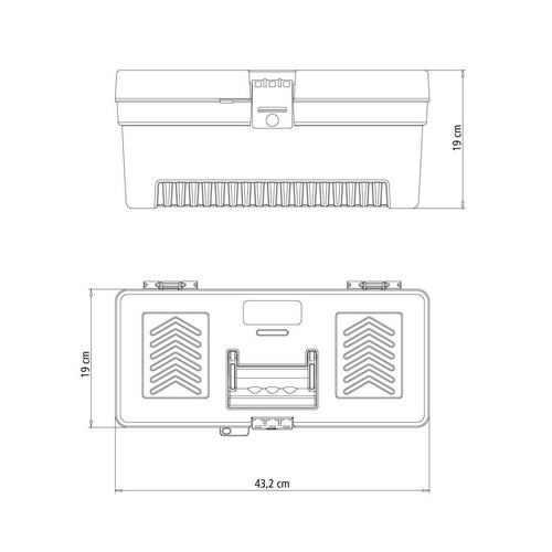 Caja de Herramientas Tramontina Master 43804 17"