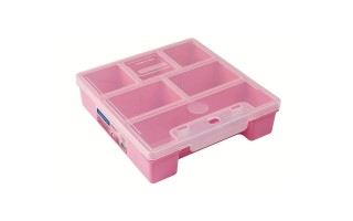 Organizador Tramontina 43804 Plástico 19cm 6 comp. Rosa Organizador Tramontina 43804 Plástico 19cm 6 comp. Rosa