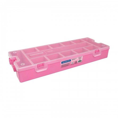 Organizador Tramontina 43804 Plástico 40cm 13 comp Rosa