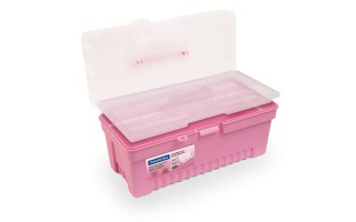Caja de Herramientas Tramontina 43804 Plástico 33cm Rosa Caja de Herramientas Tramontina 43804 Plástico 33cm Rosa