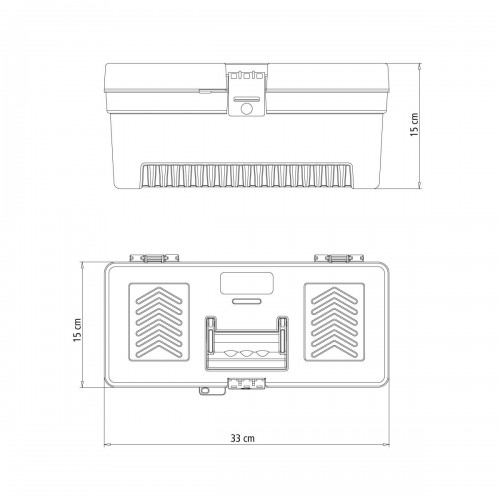 Caja de Herramientas Tramontina 43804 Plástico 33cm Rosa