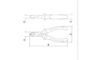 Pinza de Corte Diagonal Tramontina Pro 44003 6" Pinza de Corte Diagonal Tramontina Pro 44003 6"