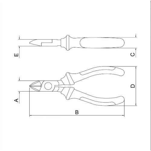 Pinza de Corte Diagonal Tramontina Pro 44003 6"