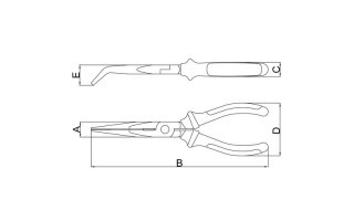 Pinza Punta Curva Tramontina Pro 44004 8