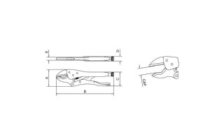 Pinza Presion Tramontina Pro 44012 Triangular 10 Pinza Presion Tramontina Pro 44012 Triangular 10